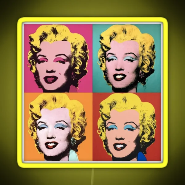 Andy Warhol Marilyn RGB Neon Sign