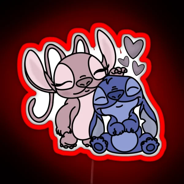 Angel And Stitch RGB Neon Sign