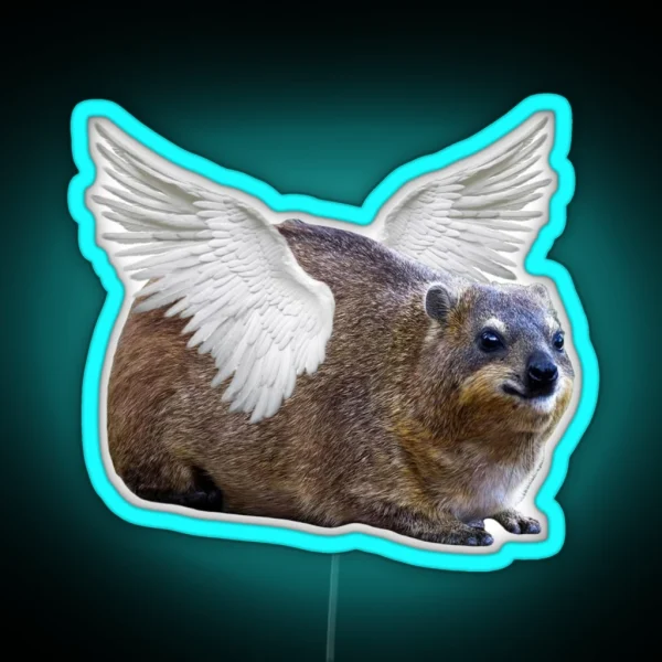 Angel Hyrax Dassie RGB Neon Sign