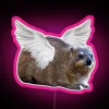 Vibrant angel-inspired RGB neon lighting for dassie fans and decor enthusiasts.