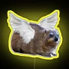 RGB Neon Angel Hyrax Dassie Led Sign Wall Decoration Lighting