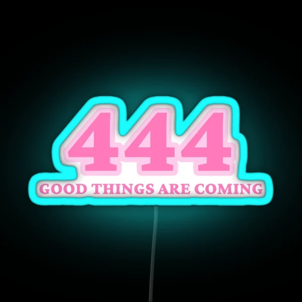 Angel Number 444 RGB Neon Sign