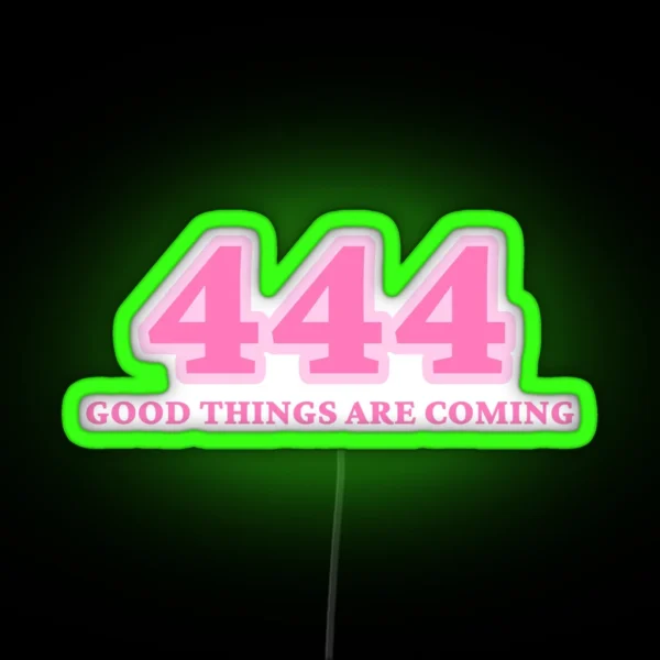 Angel Number 444 RGB Neon Sign