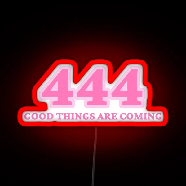 Angel Number 444 RGB Neon Sign