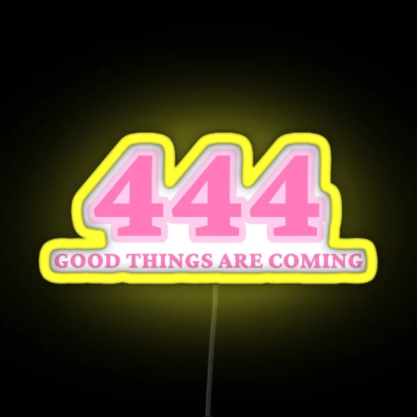 Angel Number 444 RGB Neon Sign