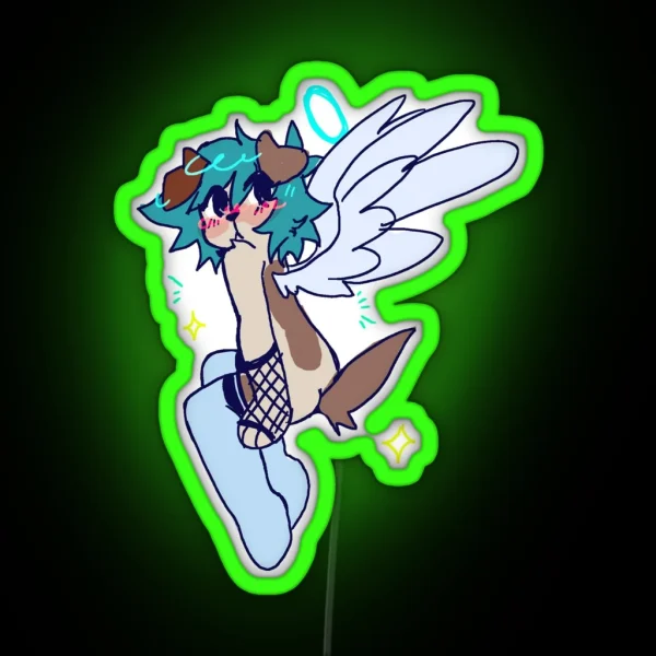 Angel Puppy RGB Neon Sign