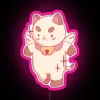 Vibrant Angel Puppycat RGB Neon Sign with Color-Changing LED Art Display