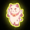 RGB Color Changing Angel Puppycat Neon Sign with Animated LED Lighting