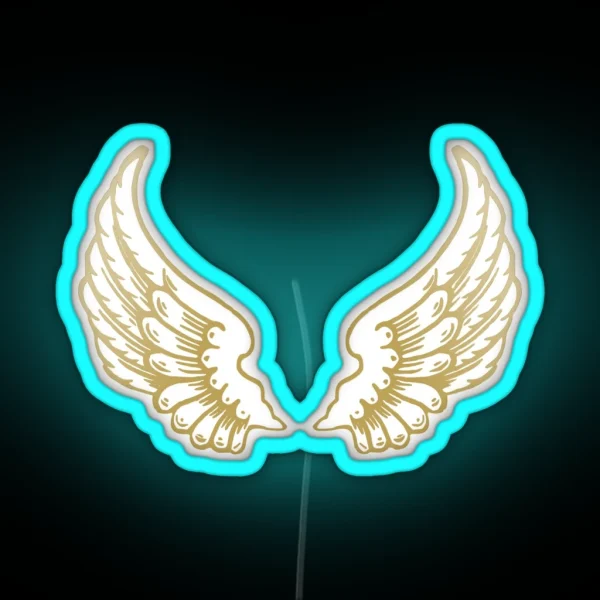 ANGEL VALKYRIE WINGS RGB Neon Sign