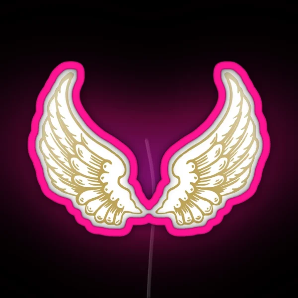 ANGEL VALKYRIE WINGS RGB Neon Sign