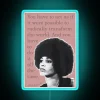 Angela Davis inspired rebel feminist movement decorative RGB neon sign