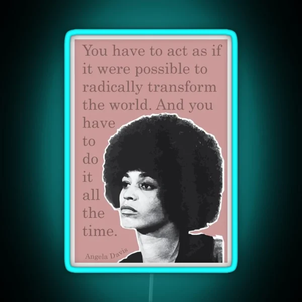 Angela Davis Led RGB Neon Sign