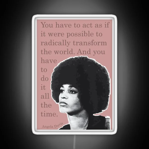 Angela Davis Led RGB Neon Sign