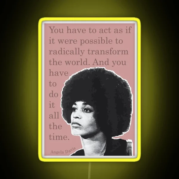 Angela Davis Led RGB Neon Sign