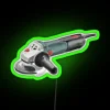 Angle Grinder Electric Tool In Watercolor Led RGB Neon Sign - Image 4