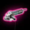 Angle Grinder Electric Tool In Watercolor Led RGB Neon Sign - Image 6