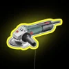 Angle Grinder Electric Tool In Watercolor Led RGB Neon Sign - Image 5