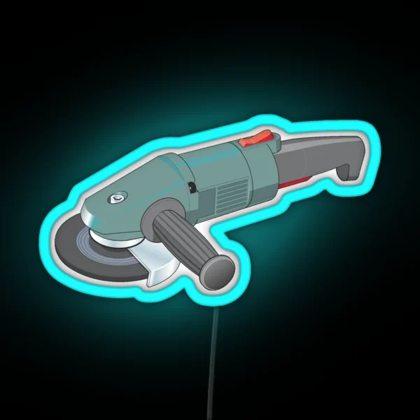 Angle Grinder RGB Neon Sign