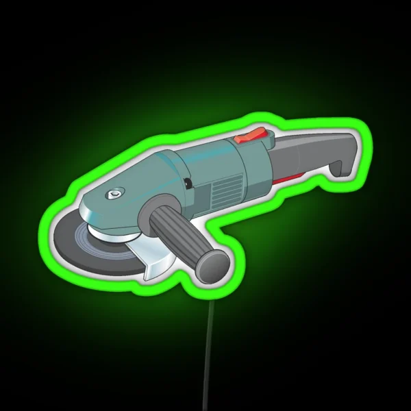 Angle Grinder RGB Neon Sign