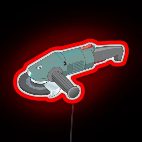 Angle Grinder RGB Neon Sign
