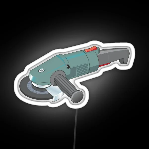 Angle Grinder RGB Neon Sign