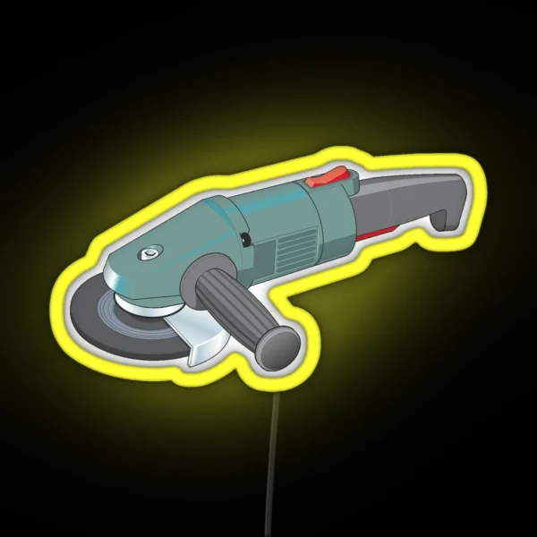 Angle Grinder RGB Neon Sign