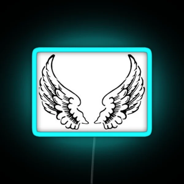 Angle Wing RGB Neon Sign