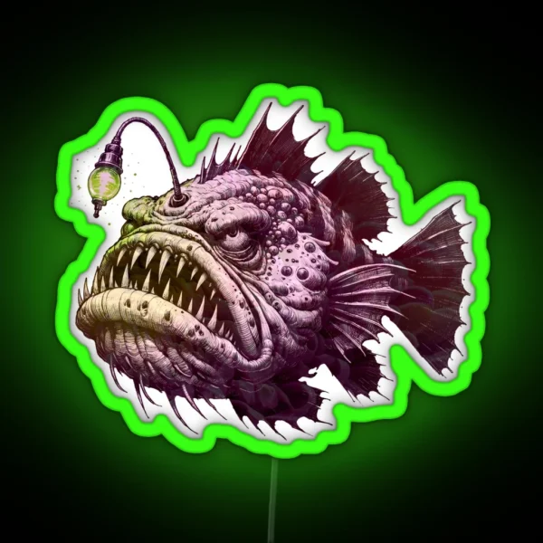 Anglerfish RGB Neon Sign