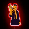 Angry Begbie's rebellious spirit shines bright with this bold neon.