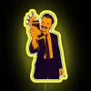 Electric Angry Begbie Character LED Sign with Color Changing Neon Display