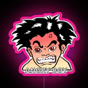 Angry Boy RGB Neon Sign