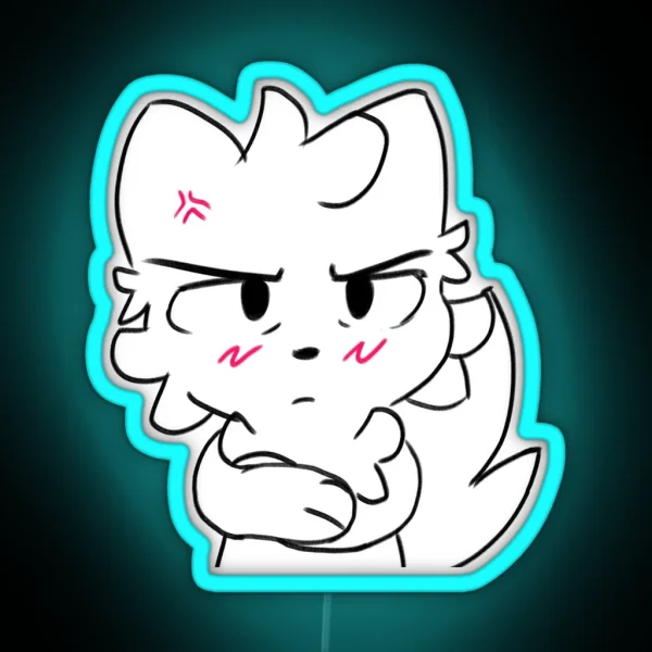 Angry Boykisser RGB Neon Sign