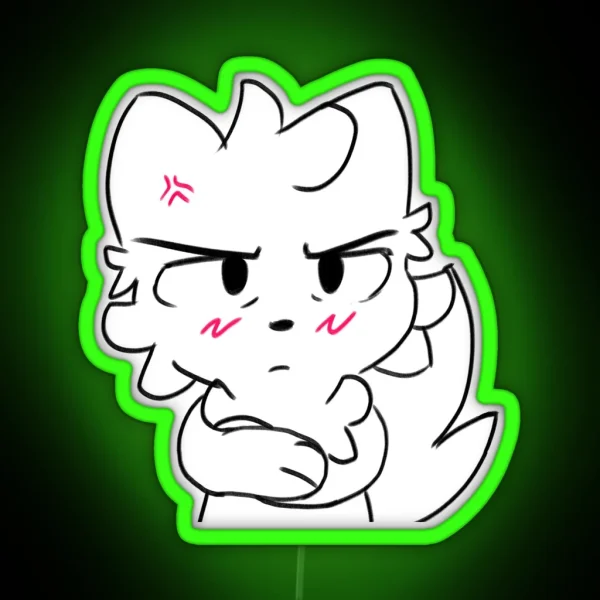 Angry Boykisser RGB Neon Sign