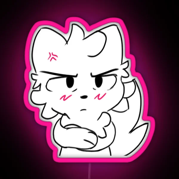 Angry Boykisser RGB Neon Sign