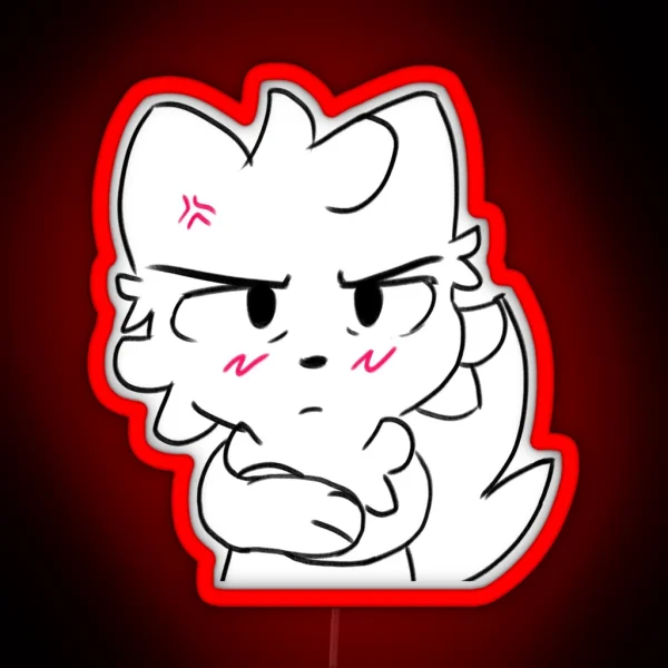 Angry Boykisser RGB Neon Sign