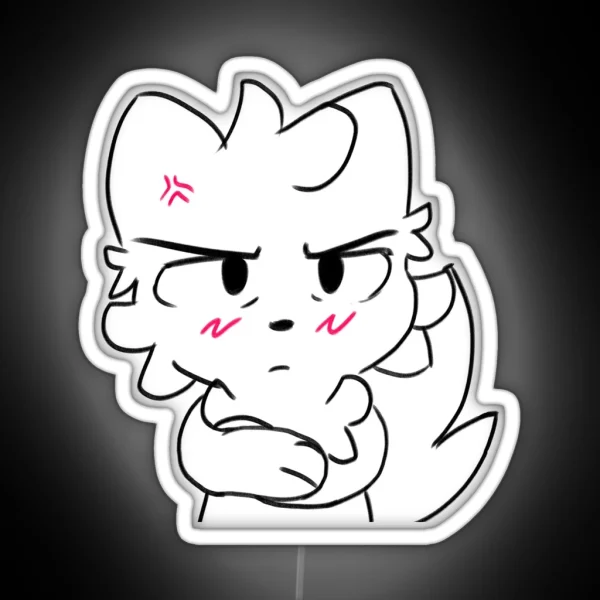 Angry Boykisser RGB Neon Sign