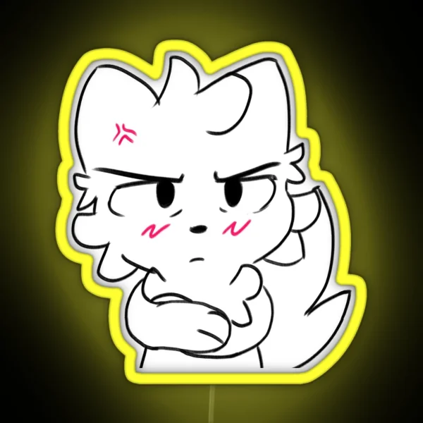 Angry Boykisser RGB Neon Sign