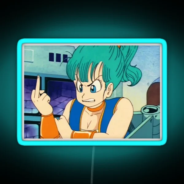 Angry Bulma Classic RGB Neon Sign