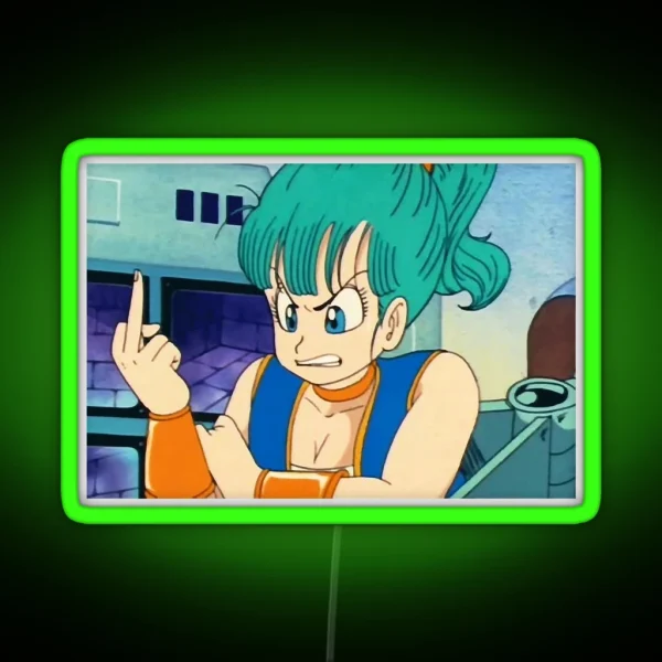 Angry Bulma Classic RGB Neon Sign