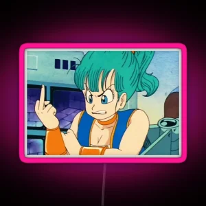 Angry Bulma Classic RGB Neon Sign