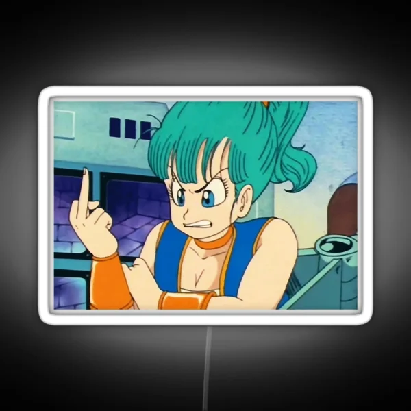 Angry Bulma Classic RGB Neon Sign