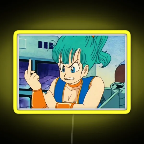 Angry Bulma Classic RGB Neon Sign