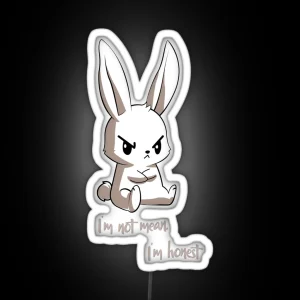 Angry Bunny RGB Neon Sign