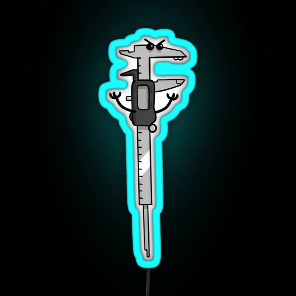 Angry Caliper RGB Neon Sign