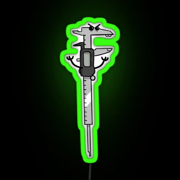 Angry Caliper RGB Neon Sign