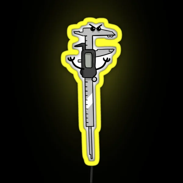 Angry Caliper RGB Neon Sign
