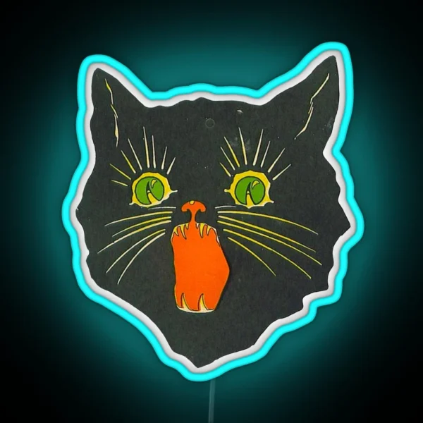 Angry Cat RGB Neon Sign