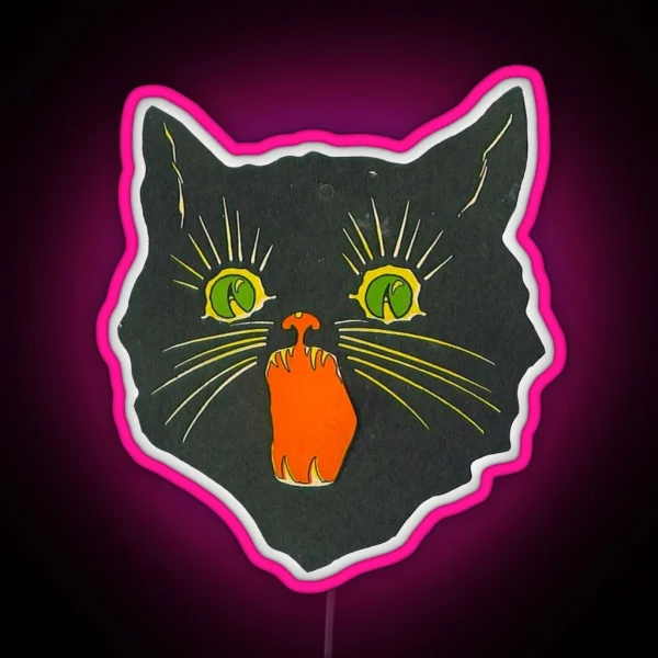 Angry Cat RGB Neon Sign
