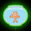 Angry Klaus American Dad Inspired Neon Sign with RGB Lighting