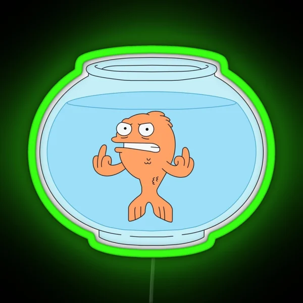 Angry Klaus American Dad RGB Neon Sign